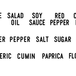 ボトルのリメイクに♪ボトルラベルステッカー 調味料 スパイス[KITCHEN]男前*塩系*リメイク*DIY 2枚目の画像
