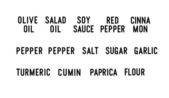 ボトルのリメイクに♪ボトルラベルステッカー 調味料 スパイス[KITCHEN]男前*塩系*リメイク*DIY 2枚目の画像