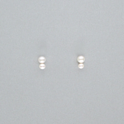[14kgf] 淡水珍珠雙耳環 (TM-E077) 第3張的照片