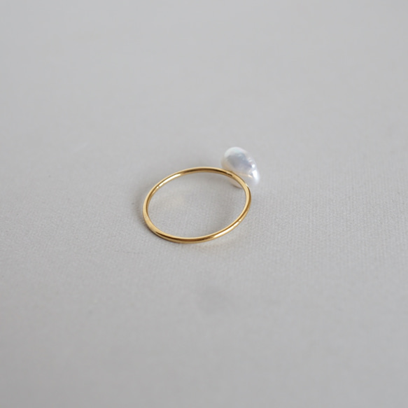 【14kgf】淡水巴洛克珍珠戒指（TM-R028~030） 第2張的照片