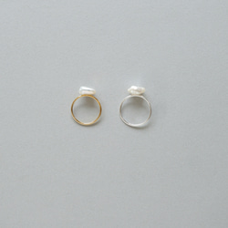 【14kgf】淡水巴洛克珍珠戒指（TM-R028~030） 第4張的照片