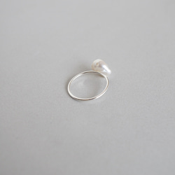 [銀925]淡水巴洛克式珍珠戒指（TM-R031〜033） 第2張的照片