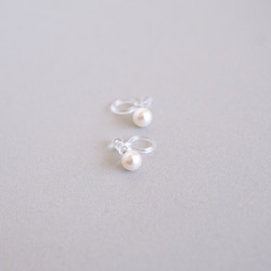 ● [14kgf] 1顆淡水珍珠非穿孔耳環（TM-E100C/TM-E030C） 第2張的照片