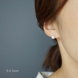 ● [14kgf] 1顆淡水珍珠非穿孔耳環（TM-E100C/TM-E030C） 第5張的照片