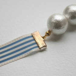 棉珍珠項鍊色帶[TM-N0012] 第3張的照片