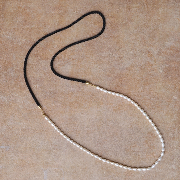 淡水珍珠繩頸長項鍊[TM-N011] 第4張的照片