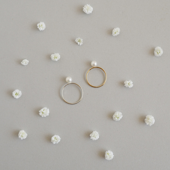 [14kgf]淡水珍珠戒指(TM-R001~003) 第4張的照片