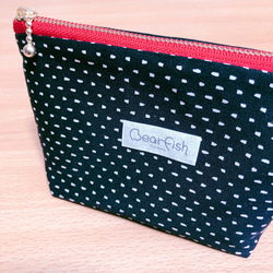 黒の水玉ポーチ ポーチ Ayakuma 通販 7187432｜Creema(クリーマ)