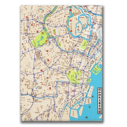 「江戸・東京づくし古地図クリアファイル」5点セット　 7枚目の画像