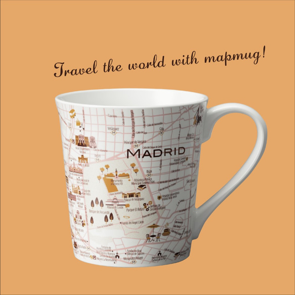 mapmug（マグカップ）で巡る 15ヶ国16都市の世界旅行　Creema SPRINGSで予約販売中 2枚目の画像