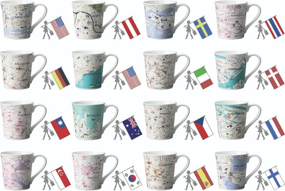 mapmug（マグカップ）で巡る 15ヶ国16都市の世界旅行　Creema SPRINGSで予約販売中 9枚目の画像