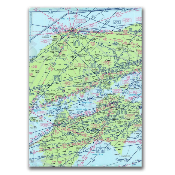 『大阪(西日本）航空図』クリアファイル 2枚目の画像