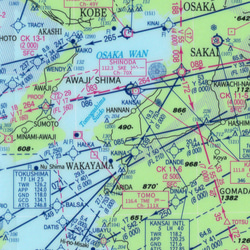 『大阪(西日本）航空図』クリアファイル 3枚目の画像