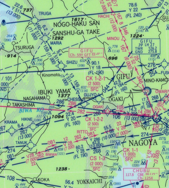 『大阪(西日本）航空図』クリアファイル 4枚目の画像