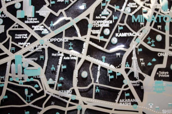 友誼城手提包地圖L大小肩東京 第2張的照片
