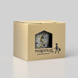 窓付BOX T型mapmug マップマグ　東京（漢字）藍　 5枚目の画像