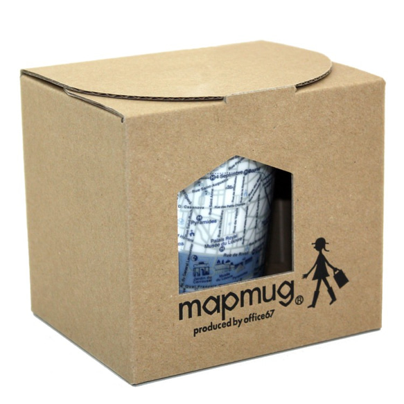 窓付BOX T型mapmug マップマグ　Parisパリ 4枚目の画像