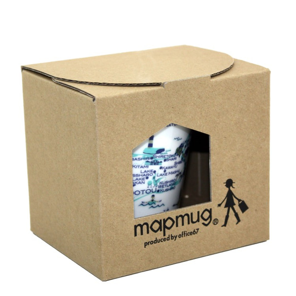 窓付BOX T型mapmug マップマグ　北海道 4枚目の画像