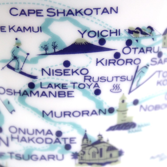 窓付BOX T型mapmug マップマグ　北海道 5枚目の画像