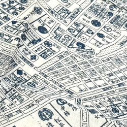 江戸古地図バンダナ白（旧商品の為値下げ） 5枚目の画像