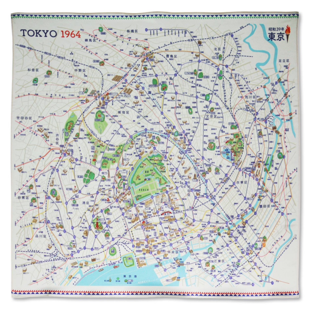 万華鏡　地図柄 553903 中禅寺湖 （ちゅうぜんじこ Chuzenjiko）, 地形図 Map by