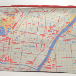 友好都市トートマップポーチ　東京東×ロンドン 2枚目の画像