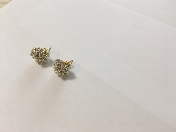 SOLD【2018福袋】tsubu tsubu silver ピアス&ショートネックレス　セット 5枚目の画像