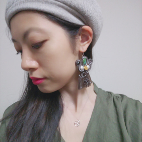 ソウタシエ no.24 ピアスorイヤリング 選択可 ピアス（フック  