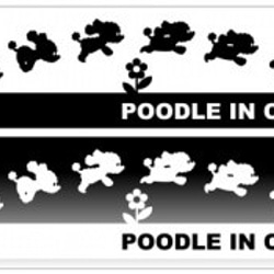 POODLE IN CAR ステッカー/001 3枚目の画像