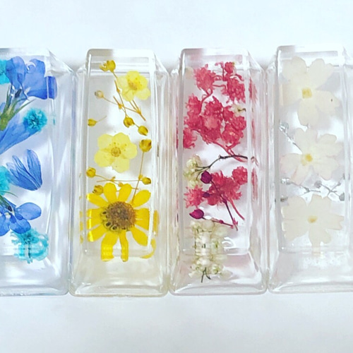 ★年末SALE★ハーバリウム箸置き☆3set ハーバリウム箸置き 箸・箸置き スマイルフラワー 通販 8388670