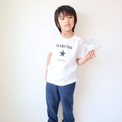 名入れTシャツ☆スターステンシル 4枚目の画像