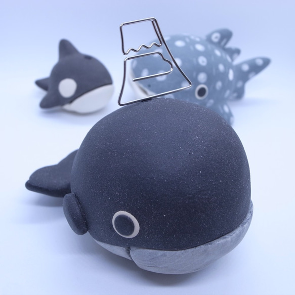 シロナガスクジラ（大）　メモスタンド 4枚目の画像