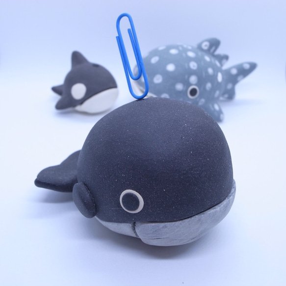 シロナガスクジラ（大）　メモスタンド 5枚目の画像