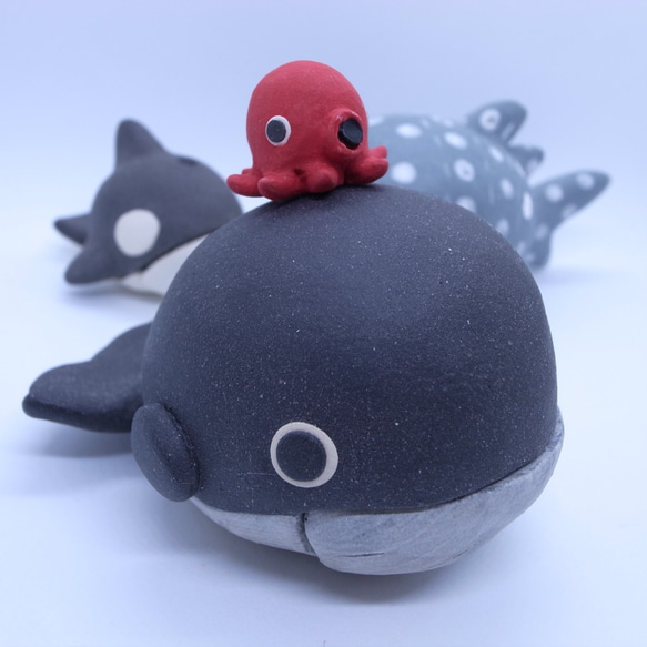 シロナガスクジラ（大）　メモスタンド 6枚目の画像