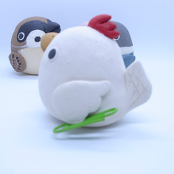 陶器のにわとり（大）　メモスタンド 5枚目の画像