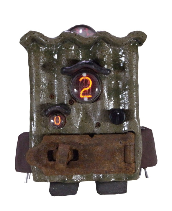 Byron（バイロン） 陶器製ロボット型オブジェ 1枚目の画像