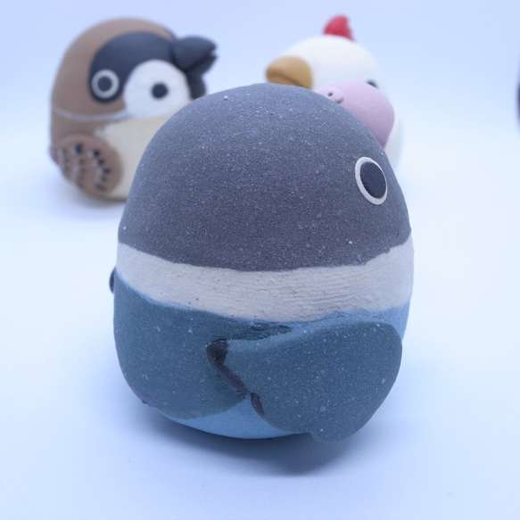 とりたま（大）【ブルーボタンインコ】　メモスタンド 2枚目の画像