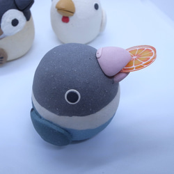 とりたま（大）【ブルーボタンインコ】　メモスタンド 3枚目の画像