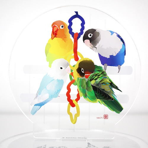 アクリルスタンド ボタンインコ その他雑貨 とりアート 通販 11095803
