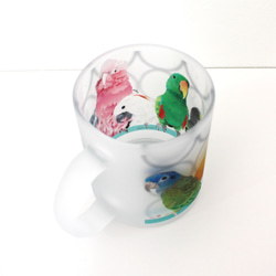 ガラス製マグカップ「Pallet of Birds」 5枚目の画像