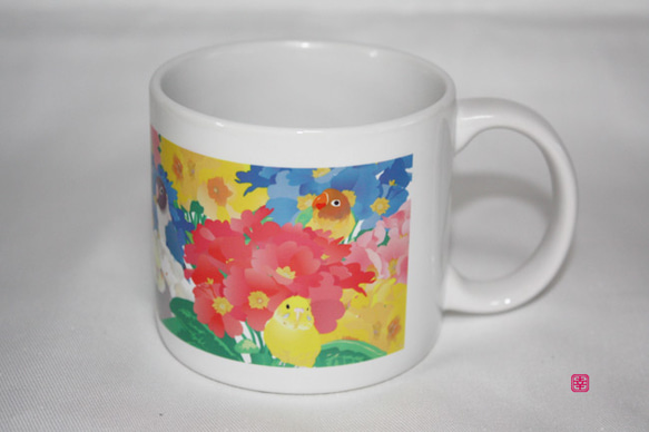 マグカップ　「お花まつり」 2枚目の画像