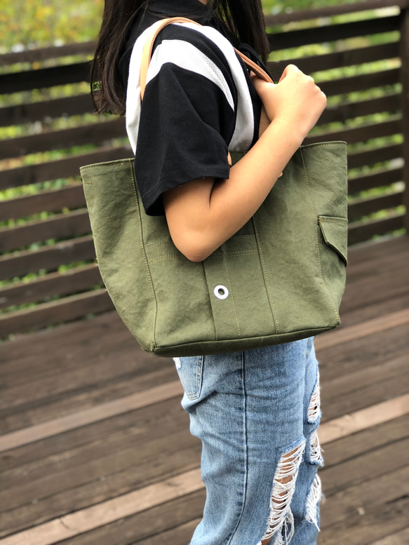 送料無料☆army duc tool  bag M  khaki 4枚目の画像