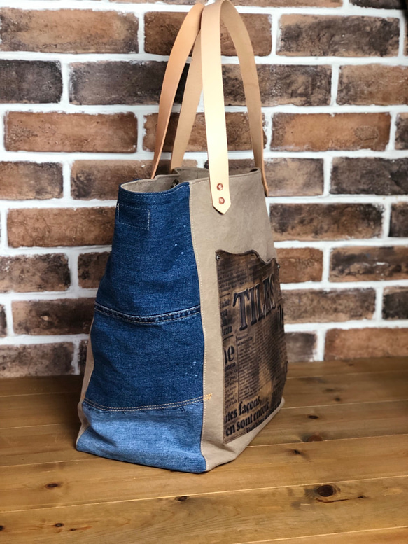 宅急便送料無料☆army duc square tote bag L BDL 3枚目の画像