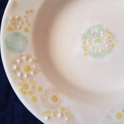 ふんわり白マットのお皿。さわやかな優しい小花。 3枚目の画像
