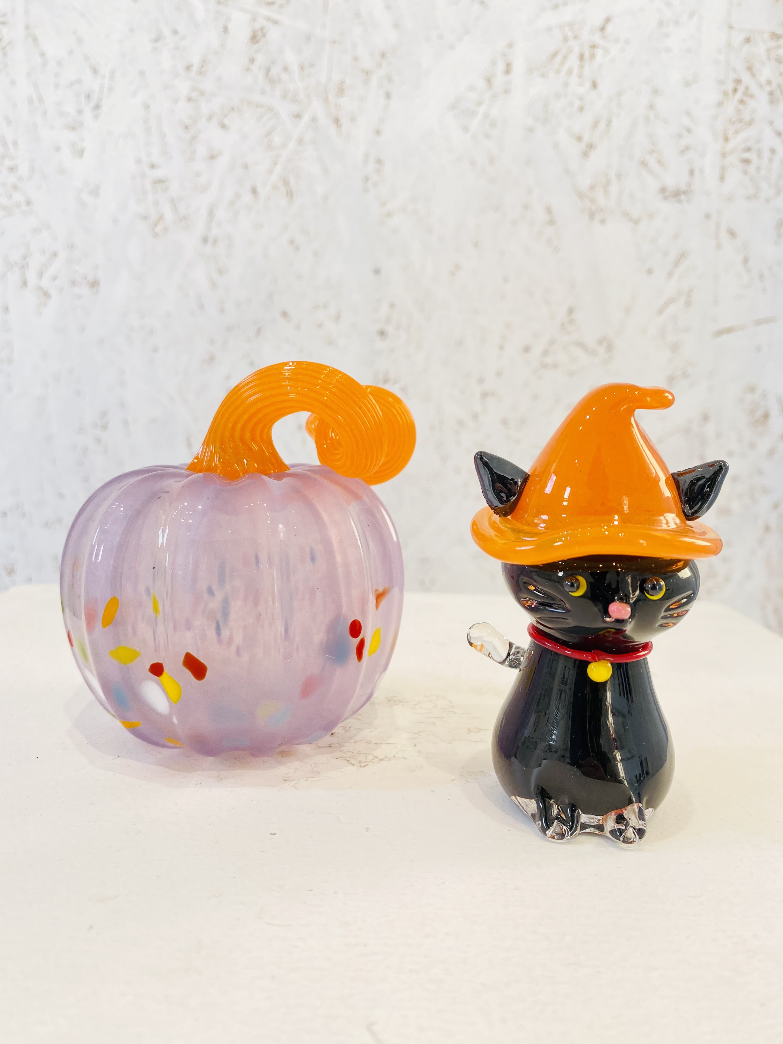 紫カボチャと魔女ネコちゃんのセット《creema限定》『受注制作』