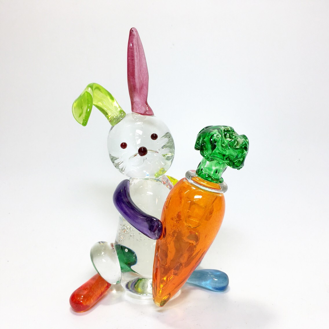 『受注制作』にんじんを持ったうさぎの一輪挿し