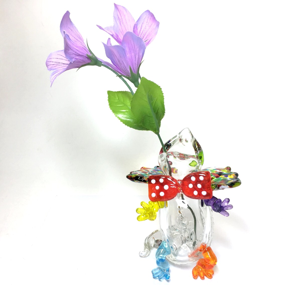 『受注制作』エリマキトカゲの一輪挿し〜蝶ネクタイver〜