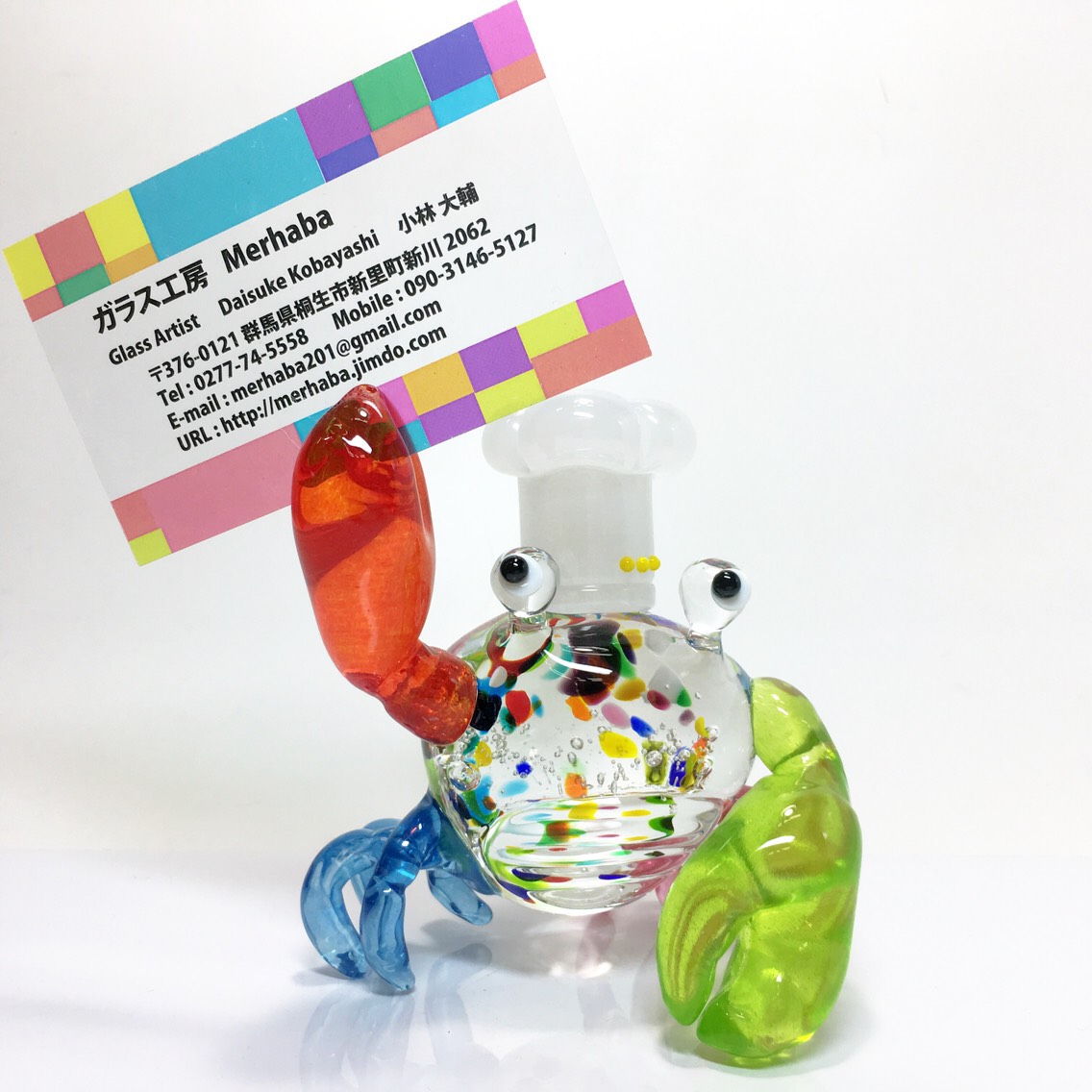 『受注制作』カニの三つ星コックさん、カードホルダー