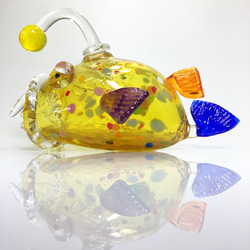 「glass cannon 〜ガラスの砲台〜」　佐伯泰典作　お香立て glass cannon 〜ガラスの砲台〜」 佐伯泰典作 お香立て