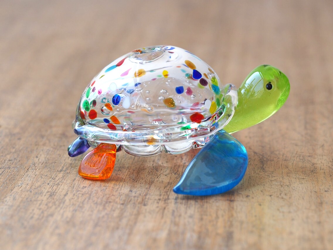 『受注制作』ウミガメの一輪挿し